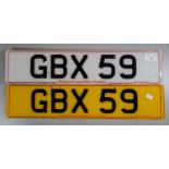 Scarce Carmarthenshire cherished Registration Number "GBX 59", long term local ownership, now on