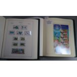 Kiribati collection of u/m stamps, miniature sheets and sheetlets in two boxed albums. 1979 to