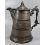 19th Century pewter presentation pitcher by 'William Worcester Lyman', presented to David Chadwick