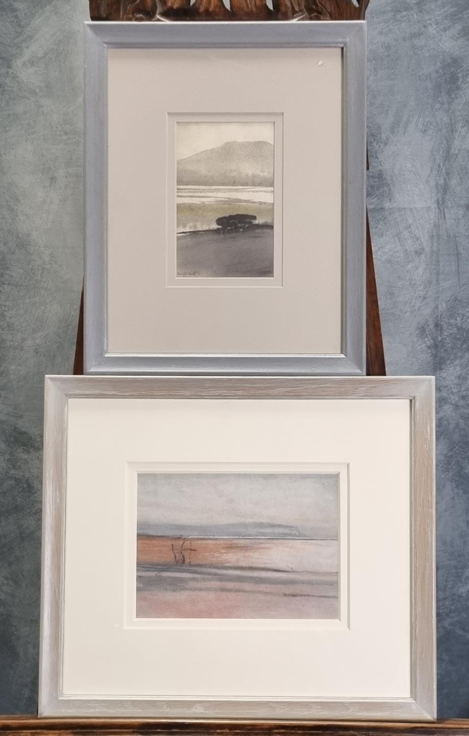 Roger Cecil (Welsh born 1942, died 2015), 'Seashore' and another estuary landscape, one signed,