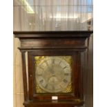 18th century oak cased thirty hour long case clock by Thomas Hay of Bishop's Castle. The case with