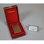 Vintage gold plated St Dupont of Paris lighter in original box. (B.P. 21% + VAT) Gas lighter,