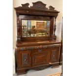 Late Victorian mahogany mirror back sideboard. (B.P. 21% + VAT)