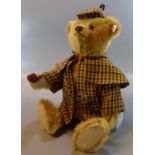 Modern Steiff teddy bear, 'Sherlock Holmes', goldblond, 35cm approx. in original box. (B.P. 21% +