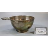 Late Victorian silver Quaich, London hallmarks. 5.2 troy ozs approx. (B.P. 21% + VAT)