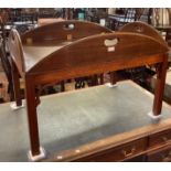 19th century mahogany butler's folding tray on stand. (B.P. 21% + VAT)