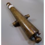 Early 20th century bronze breech loading San Roy yacht signal cannon marked 'L T Snow ,the Strong