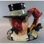 Royal Doulton bone china character jug, 'The Phantom of the Opera' D7017, modelled by David Biggs.