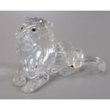 Swarovski crystal glass animal sculpture, 'The Lion', in original box. (B.P. 21% + VAT)