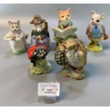 Collection of Royal Albert, Beswick and other Beatrix Potter figurines, to include: Mother Ladybird,