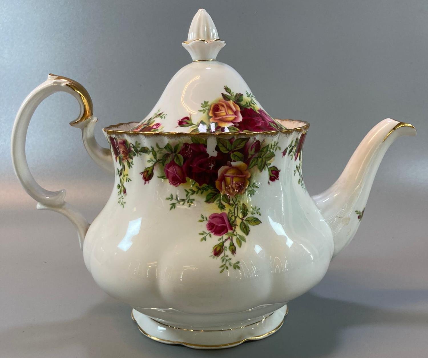 Royal Albert 'Old Country Roses' bone china teapot. (B.P. 21% + VAT)