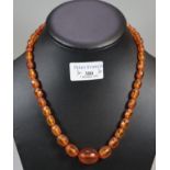 Graduated string of Copal amber beads. (B.P. 21% + VAT)