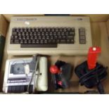 Vintage Commodore 64 computer with dataset and two joysticks. (B.P. 21% + VAT)