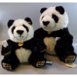 Two modern Steiff panda bears, mother and cub. (2) (B.P. 21% + VAT)