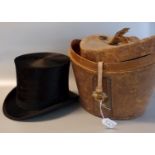 Victorian Lincoln Bennett & Co silk top hat in fitted leather box. (B.P. 21% + VAT)