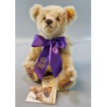 Modern Steiff teddy bear, 'Windsor', commissioned to commemorate the 80th Birthday of Her Majesty