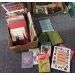 Box of military interest vintage books, some first editions, to include: 'Naval, Marine & Air