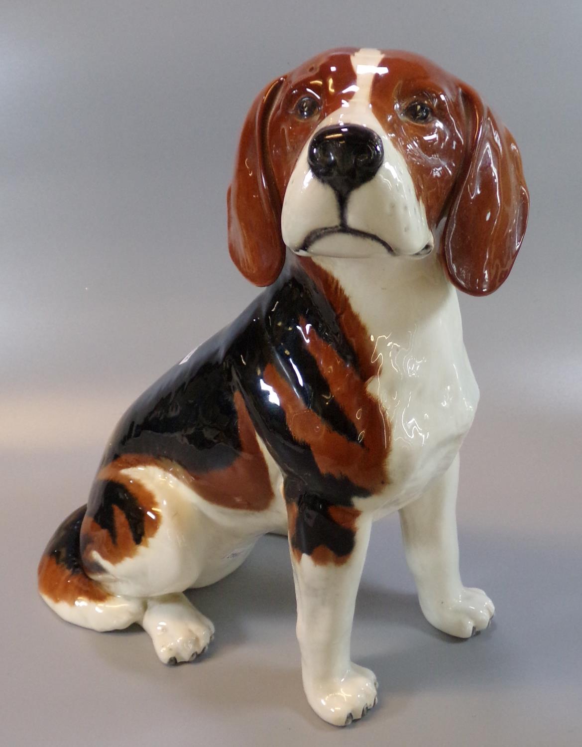 Beswick fireside Beagle dog. Standing approx 32cm high. (B.P. 21% + VAT)