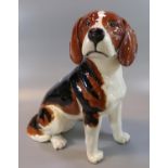 Beswick fireside Beagle dog. Standing approx 32cm high. (B.P. 21% + VAT)