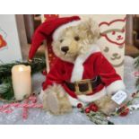 Modern Steiff Christmas teddy bear, light blond, 30cm approx. (B.P. 21% + VAT)