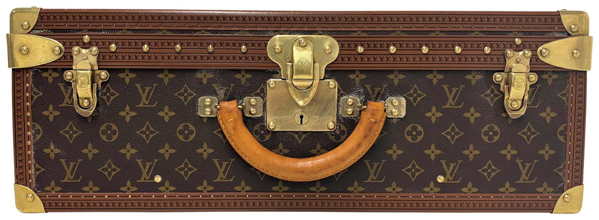 LOUIS VUITTON Koffer Alzer Hartkoffer Alzer 60 aus beschichtetem Canvas mit Monogram in Braun mit