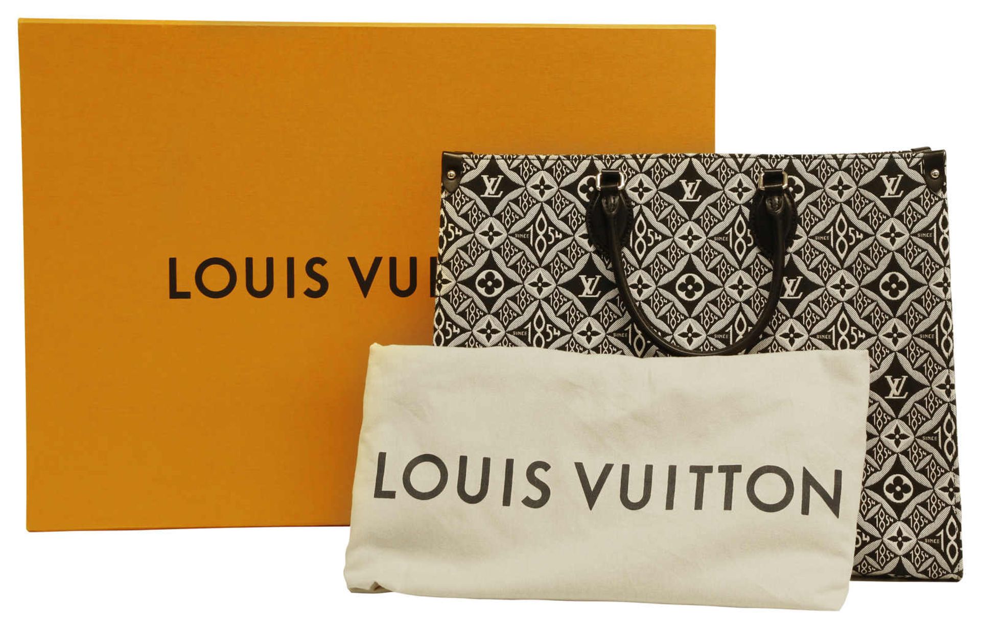 (*) LOUIS VUITTON HANDTASCHE Modell since 1854 Onthego GM M57207. Gewebtes Jacquard-Textil mit - Bild 2 aus 2