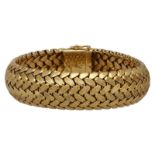 Gold-Armband Elegantes, massives Armband, signiert Gay Freres in Gelbgold 18K. Schauseitig