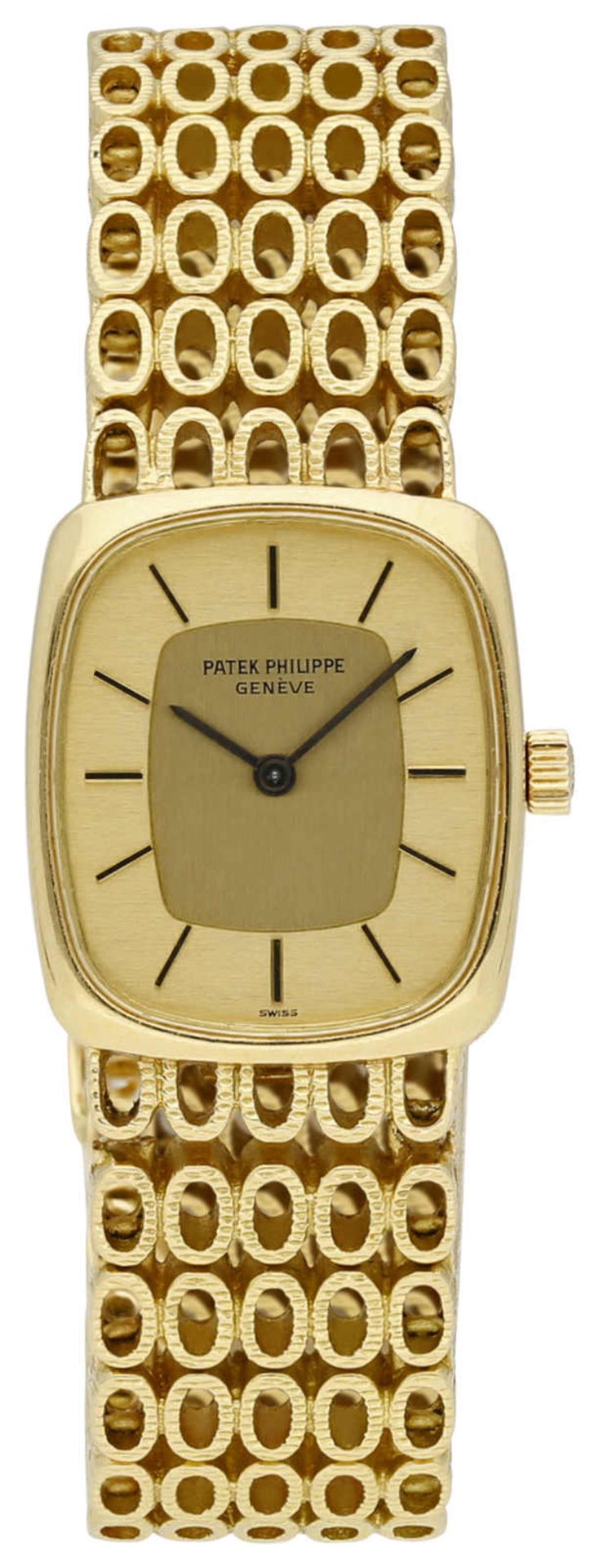 PATEK PHILIPPE Damenarmbanduhr Edles Modell in Gelbgold 18K mit Saphirglas und Lünette in Gelbgold