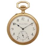 IWC Taschenuhr Sehr schöne Taschenuhr in Roségold 18K von ca. 1903 mit Lünette in Roségold 18K.