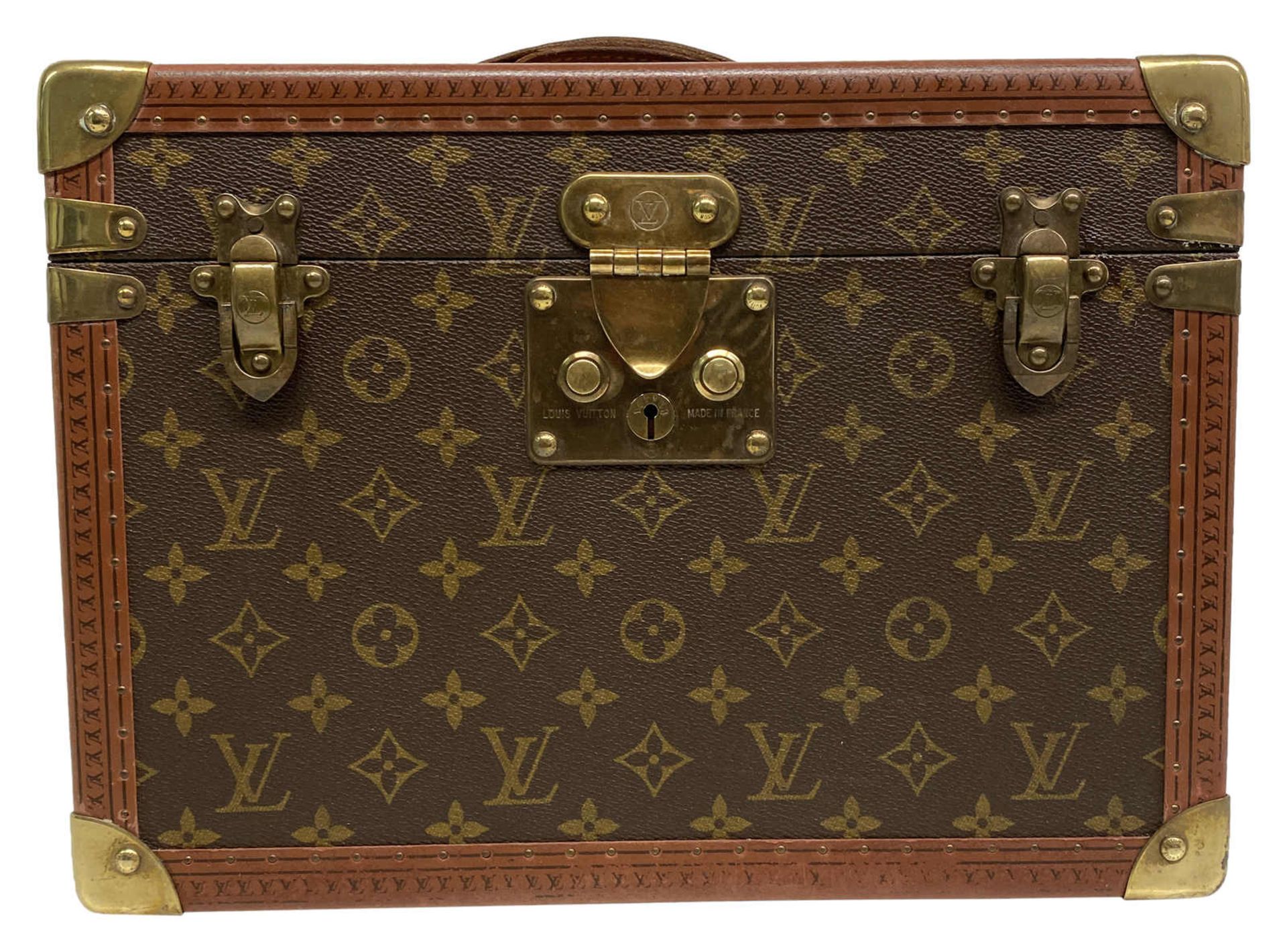 (*) LOUIS VUITTON Beauty Case Boite Bouteilles aus braunem Monogram Canvas braun, ein Sammler- und