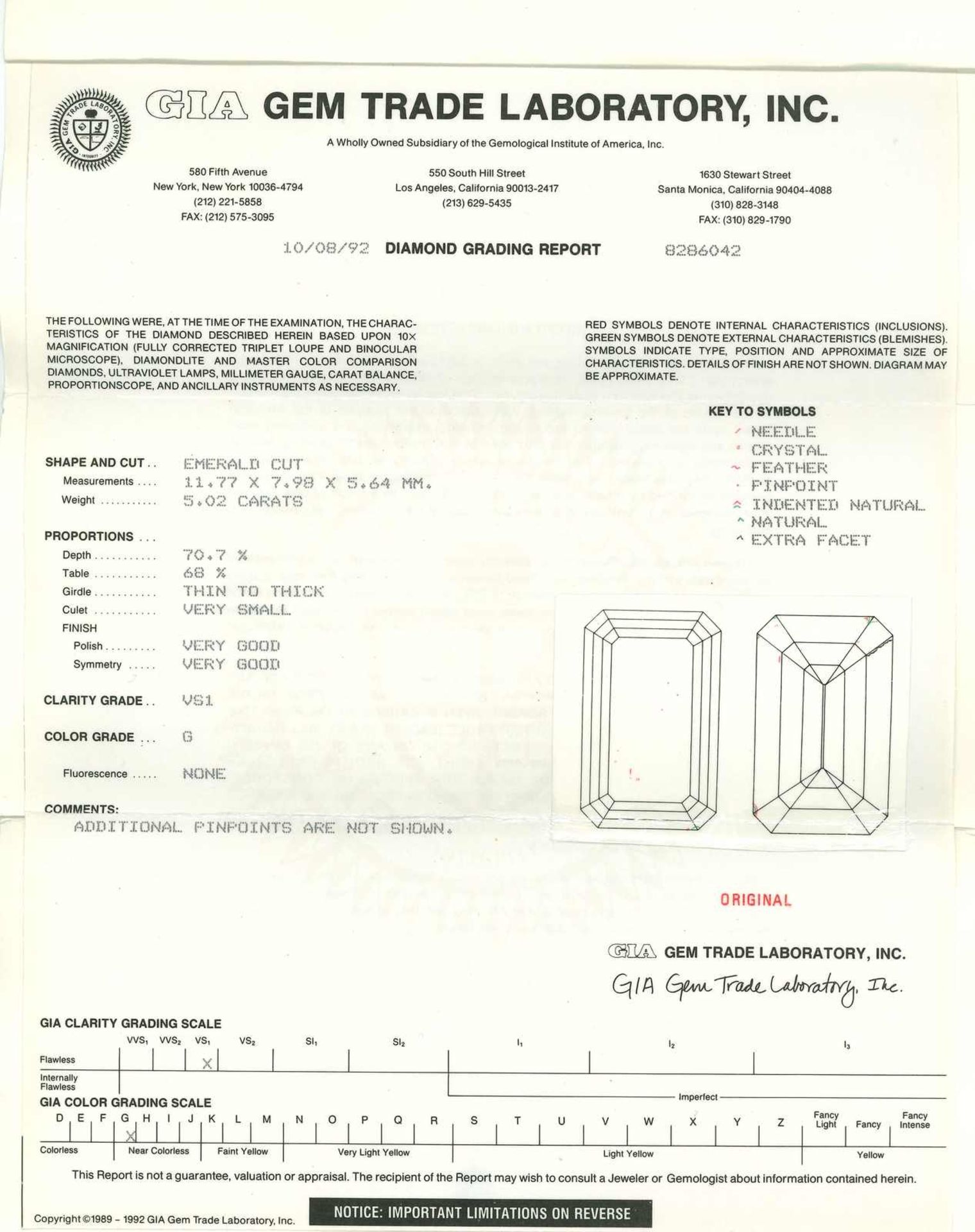 Diamant-Ring Bemerkenswertes Schmuckstück in Gelbgold/Weissgold18K. Als Blickfang ein imposanter - Bild 2 aus 2