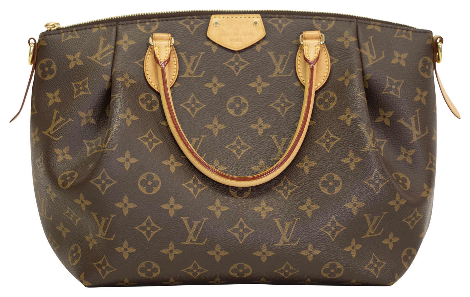 LOUIS VUITTON Handtasche Modell Turenne, Monogram Canvas braun. Geräumige Henkeltasche mit