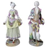 Figurenpaar Meissen, um 1770, wohl Erstausformung, 1. Wahl, Entwurf Johann Carl Schönheit und Johann