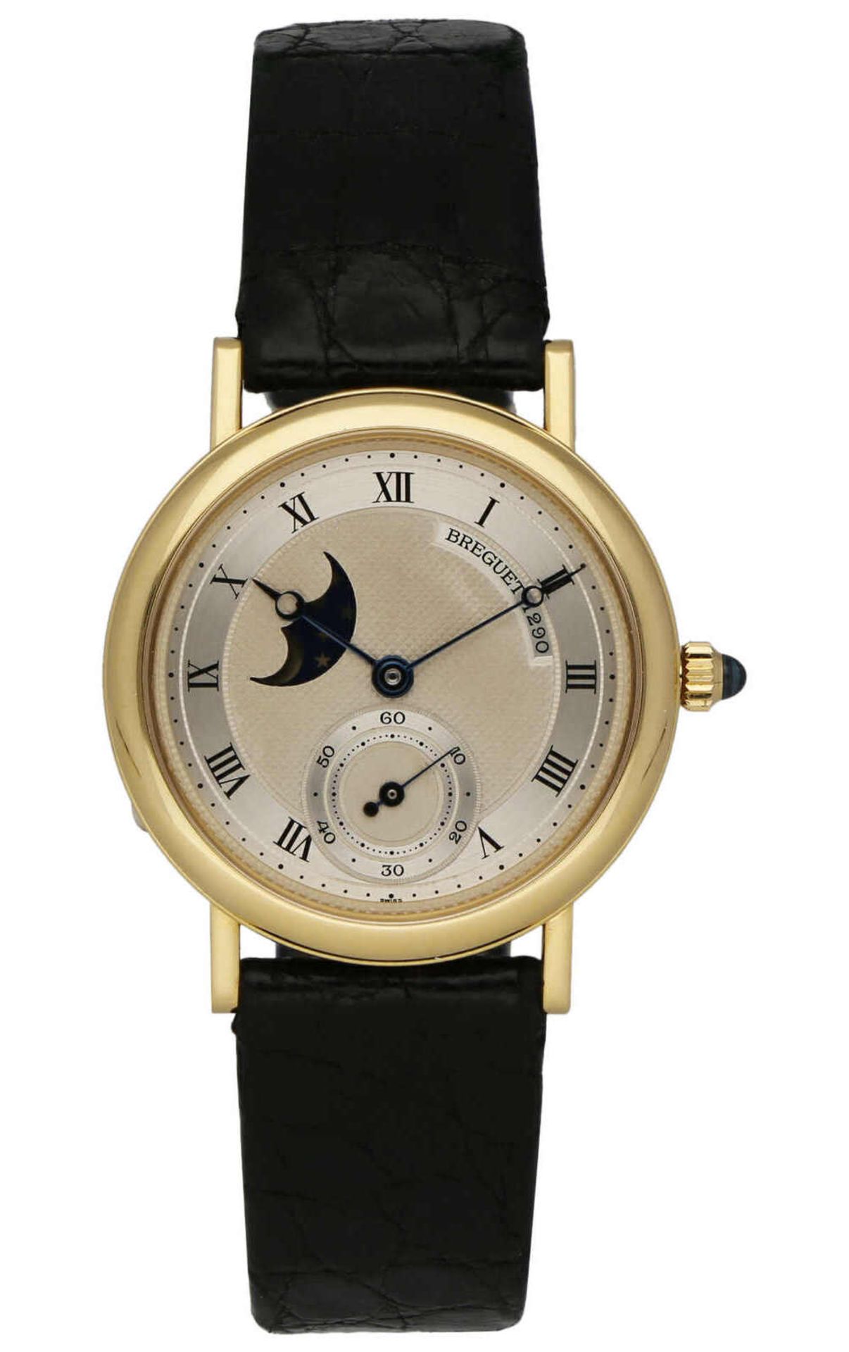 BREGUET Damenarmbanduhr Breguet Classique Gelbgold 18K mit Mondphase, kleiner Sekunde und