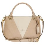 (*) LOUIS VUITTON Handtasche Louis Vuitton Tote Bag, Leder in creme beige mit Monogram Prägung.