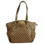 LOUIS VUITTON HANDTASCHE Modell Verona GM Damier, Damier Canvas braun. Geräumiger Shopper, 3