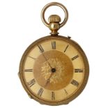 BENNETT Taschenuhr Antike Taschenuhr aus London in Gelbgold 18K mit Lünette in Gelbgold 18K. Uhrwerk
