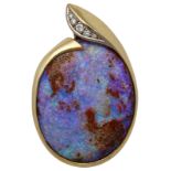(*) Boulder Opal-Anhänger Traumhaft opalisierender Boulder Opal von ca. 50 ct in sehr guter Qualität