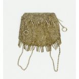 An Art Deco mesh coin purse bag / pouch