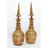 Bohemian decanters made for the Persian market.