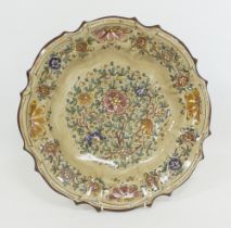 Persian style ceramic charger