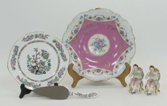 Collection of porcelain dishes and figures