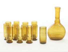 Syrian or Hebron hand blown glass.