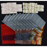 A collection of Middle Eastern silk / cotton handloom fabrics and napkins