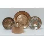 Middle Eastern tinned copper cauldrons and dishes