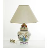 Italian V. V. Carraresi porcelain table lamp