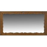 A Cypriot Savvides carved walnut framed mirror