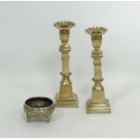 Middle Eastern brass candlesticks