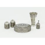 Middle Eastern Tribal / Yemen / Oman, Bedouin silver objets de vertu