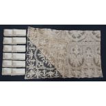 A spectacular Cypriot tablecloth hand made velonaki / lace